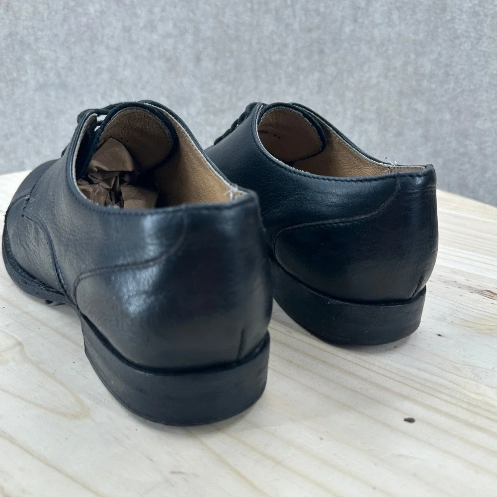 Frye Black Leather Cap‎ Toe Oxford Shoes Mens 9.5 B Dress Derby